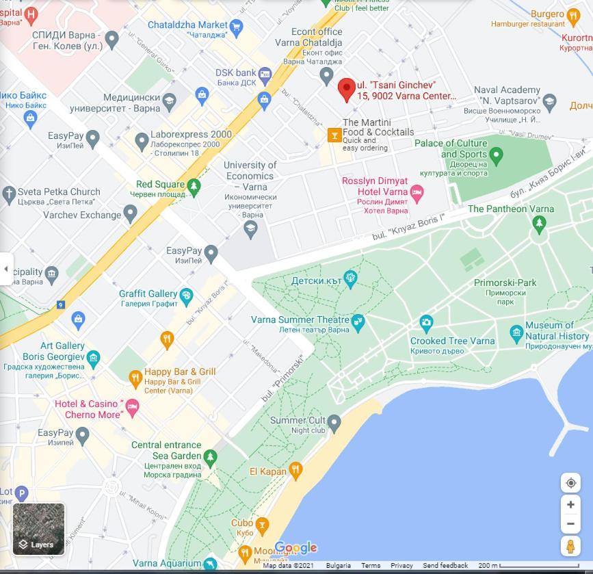 New The Twins Varna Two-Bedroom, Apt 5 At 15 Tsani Ginchev Street, Floor 3 מראה חיצוני תמונה