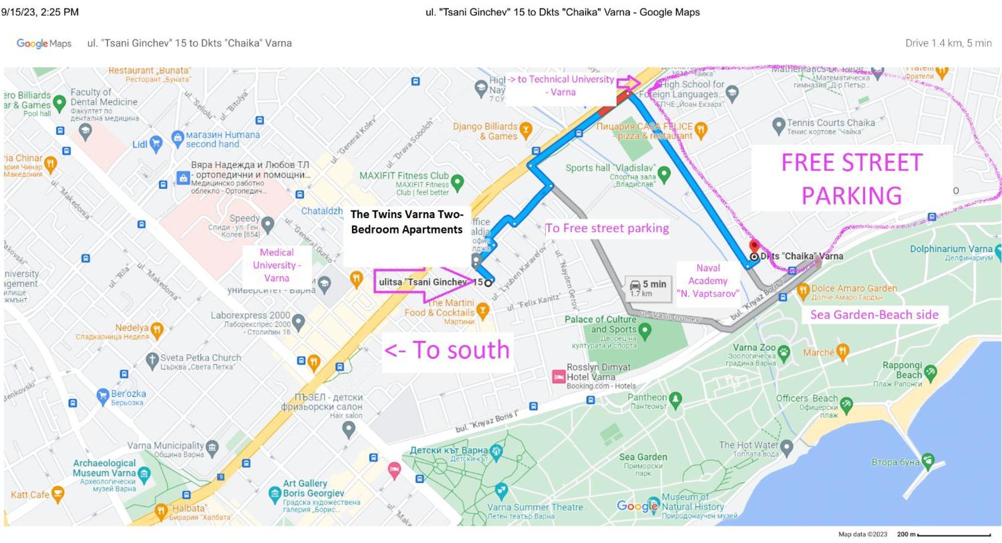 New The Twins Varna Two-Bedroom, Apt 5 At 15 Tsani Ginchev Street, Floor 3 מראה חיצוני תמונה